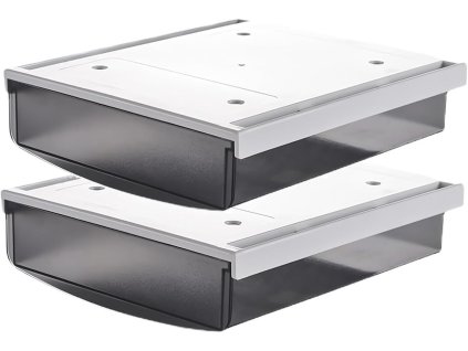 TUKA 2ks 1,7L šuplíky na psací stůl 21 x 18 x 5,4 cm, matná černá (1)