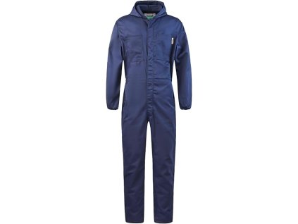 Pracovní kombinéza, bavlněný pracovní oblek, unisex, tmavě modrá, L (1)