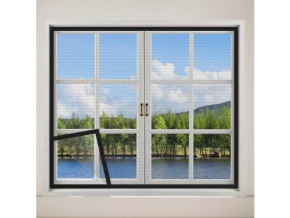 Síť proti hmyzu do okna se suchým zipem, lze zastřihnout, 130 x 150 cm (1)