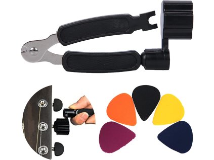 3v1 univerzální nástroj pro výměnu strun, pro kytaru, ukulele, mandolínu (1)