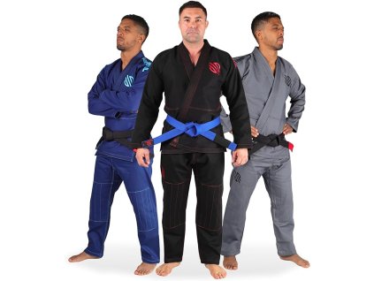Sanabul Essentials V.2 Ultra Light BJJ Jiu Jitsu Gi, A0, s předsraženou látkou, černé kimono (1)