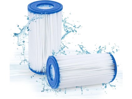 2ks Bazénový filtr, náhrada za Intex typ A, typ C, typ III, filtrační kartuše (1)
