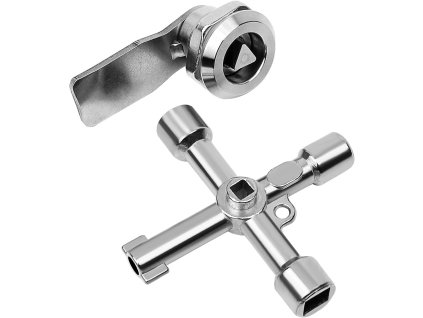 Zámek, montážní průměr 20 mm, multifunkční klíč 6cestný (1)