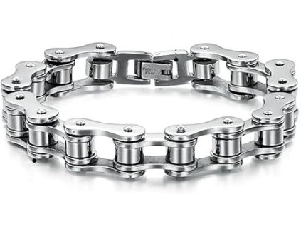 JewelryWe Pánský náramek s řetězem na motorku (1)