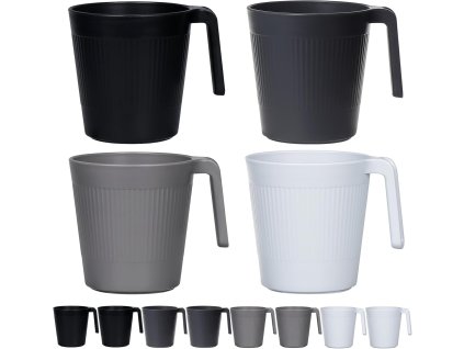 Greentainer 8dílná sada 500 ml hrnků, bez BPA, nerozbitné kempinkové nádobí (1)