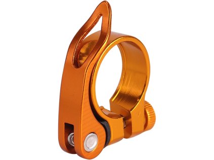 Objímka sedlovky jízdního kola s rychloupínáním, 31,8 mm, zlatá (1)