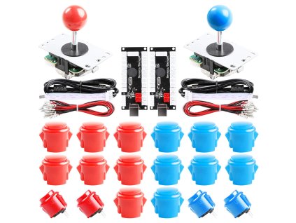 Sada pro 2 hráčské arkádové PC hry, USB, deska 5pinový joystick tlačítka (1)