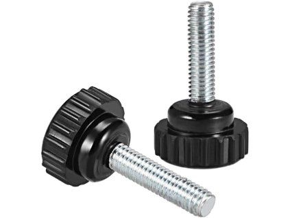 6ks vroubkovaných upínacích šroubů M6x30 mm, bakelitová hlava (1)