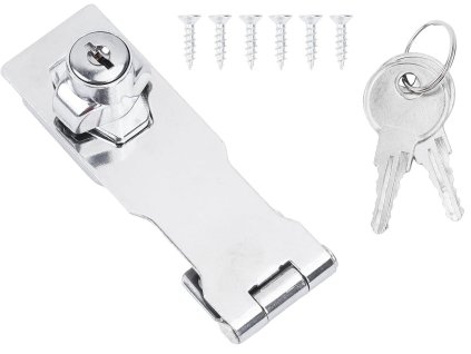 Bezpečnostní petlice se zámkem 119 mm (1)