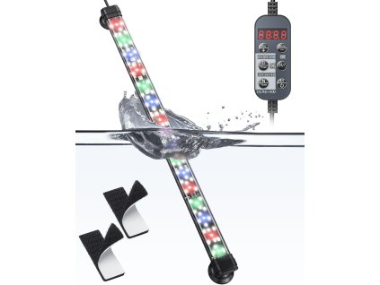 LED osvětlení akvária 40 cm s plným spektrem, s režimem dennoc, efekty, časovač (1)
