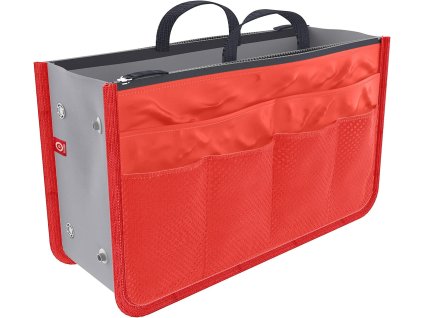 Ducomi Organizér do kabelky, 13 kapes, červený (1)