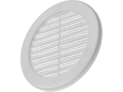 EUROPLAST Kryt větracího otvoru 100 mm, kulatá mřížka, bílá (1)