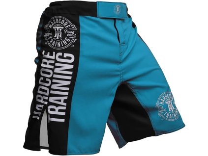 Hardcore Training Shorts Recruit pánské krátké kalhoty pro bojový sport, pas 90 cm, modré (1)