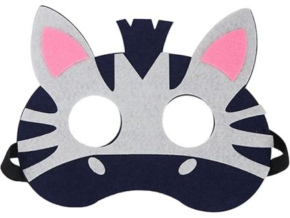 10ks plstěných zvířecích masek pro děti kůň (1)