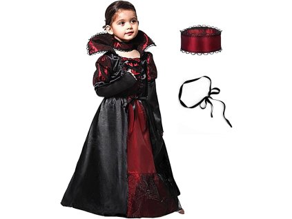Dětský kostým upíří královna, M (1)