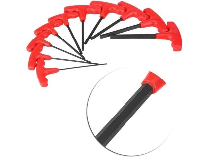 10ks sada imbusových klíčů s T rukojetí (5)