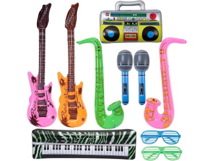 10ks nafukovacích nástrojů, párty 70. a 80. let (1)