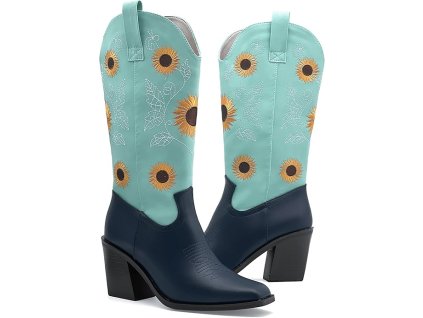 Špičaté kovbojské kozačky pro ženy, 45EU (1)