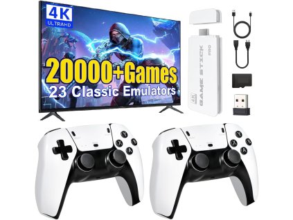 Retrolink Herní konzole pro TV, HDMI, více než 20 000 her, Plug & Play, 2,4 GHz, se 2 bezdrátovými ovladači (1)