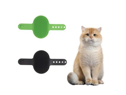 2ks silikonových kartáčů na péči o chlupy a srst (1)