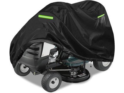 Vodotěsný ochranný kryt na zahradní traktor, 203x127x137 cm, 600D Oxford, černá (1)