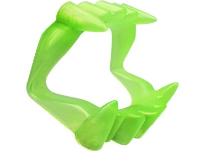 Umělé upíří zuby svítící ve tmě pro halloweenskou párty (1)