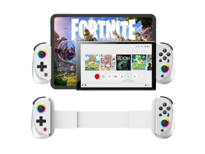 Megadream D8 Herní ovladač pro iOSAndroid, bílý, PCSwitchPS3PS4PC (1)