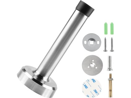 Nástěnná dveřní zarážka 15 cm, ušlechtilá ocel (1)