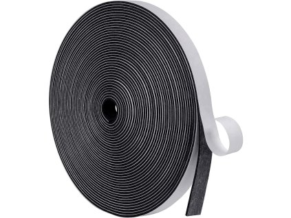 Samolepicí těsnící páska na dveře, okna, 12 x 1,5 mm, 10 m, zvuková izolace (1)