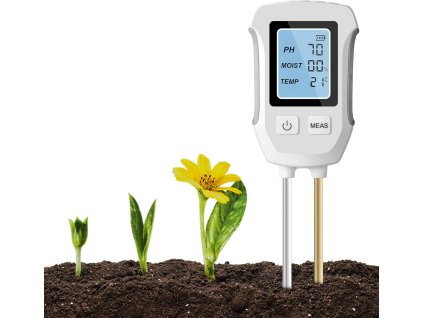 Přístroj pro testování půdy 3v1, pH, teplota, vlhkost (1)