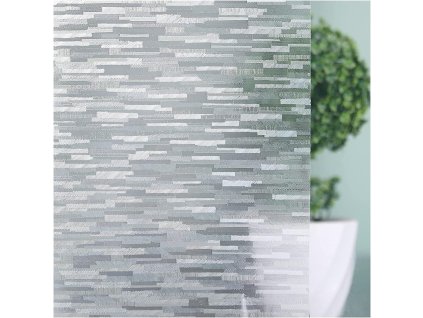 rabbitgoo Okenní fólie neprůhledná, statická přilnavá, 44,5 x 300 cm, vrstvená břidlice (1)