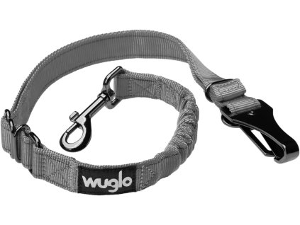 Wuglo 30 95cm bezpečnostní pás pro psy do auta, autopostroj, šedý (1)