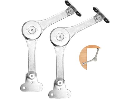 2ks skříňové klapkové kování, sklopný závěs nůžkový (1)