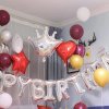 decoration anniversaire ballon rouge et or pour fe2