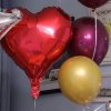 decoration anniversaire ballon rouge et or pour fe4
