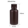 2ks laboratorní plastová lahvička 250 ml s uzávěrem, hnědá (2)