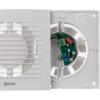 EUROPLAST Ø125 mm koupelnový ventilátor se senzorem vlhkosti a časovačem – bílý, tichý ventilátor (6)