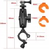 Držák kamery na řídítka 8 35mm s adaptérem GoPro a šroubem (2)