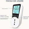 Besvic měřič spotřeby energie s podsvíceným LCD displejem, italská zástrčka (6)
