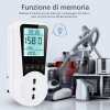 Besvic měřič spotřeby energie s podsvíceným LCD displejem, italská zástrčka (1)