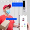 Video dveřní zvonek s kamerou a baterií 1200 mAh, Wi Fi, 1080p HD, bílý (2)