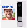 Video dveřní zvonek s kamerou a baterií 1200 mAh, Wi Fi, 1080p HD, bílý (4)
