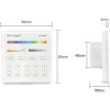 LIGHTEU®, MilightMiboxer bezdrátový RGB+CCT nástěnný ovladač, 2,4G, 4zónový, T4 (3)