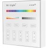 LIGHTEU®, MilightMiboxer bezdrátový RGB+CCT nástěnný ovladač, 2,4G, 4zónový, T4 (1)