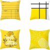 Tokymoon 4ks pozitivní povlak na polštář 45×45 cm, žluté (3)