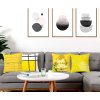 Tokymoon 4ks pozitivní povlak na polštář 45×45 cm, žluté (4)