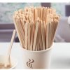 100ks Dřevěné míchátka na kávu, samostatně balené (5)