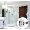 Belle Vous 6ks náhradních kování dvojitých posuvných dveří pro skleněné sprchové dveře (6)