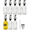 8ks skleněná láhev na ocet, olej a tekutiny s nálevkou, 150ml (2)