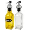 8ks skleněná láhev na ocet, olej a tekutiny s nálevkou, 150ml (3)